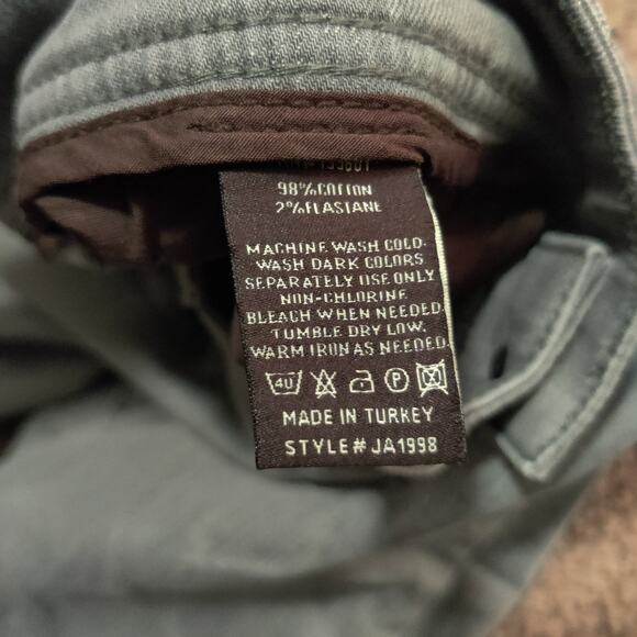 Jack of Spades Jeans Mens 35 x 28 Jack Straight Leg Stretch Ash Black Gray - Picture 6 of 9